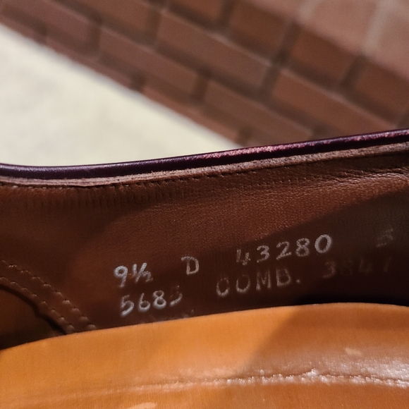 Allen Edmonds Park Avenue Brown Cap-Toe Oxford Lace-Up Dress Shoes Size 9 1/2 D - Picture 9 of 10